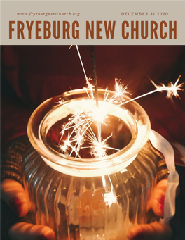 December 31 2020 Fryeburg New Church