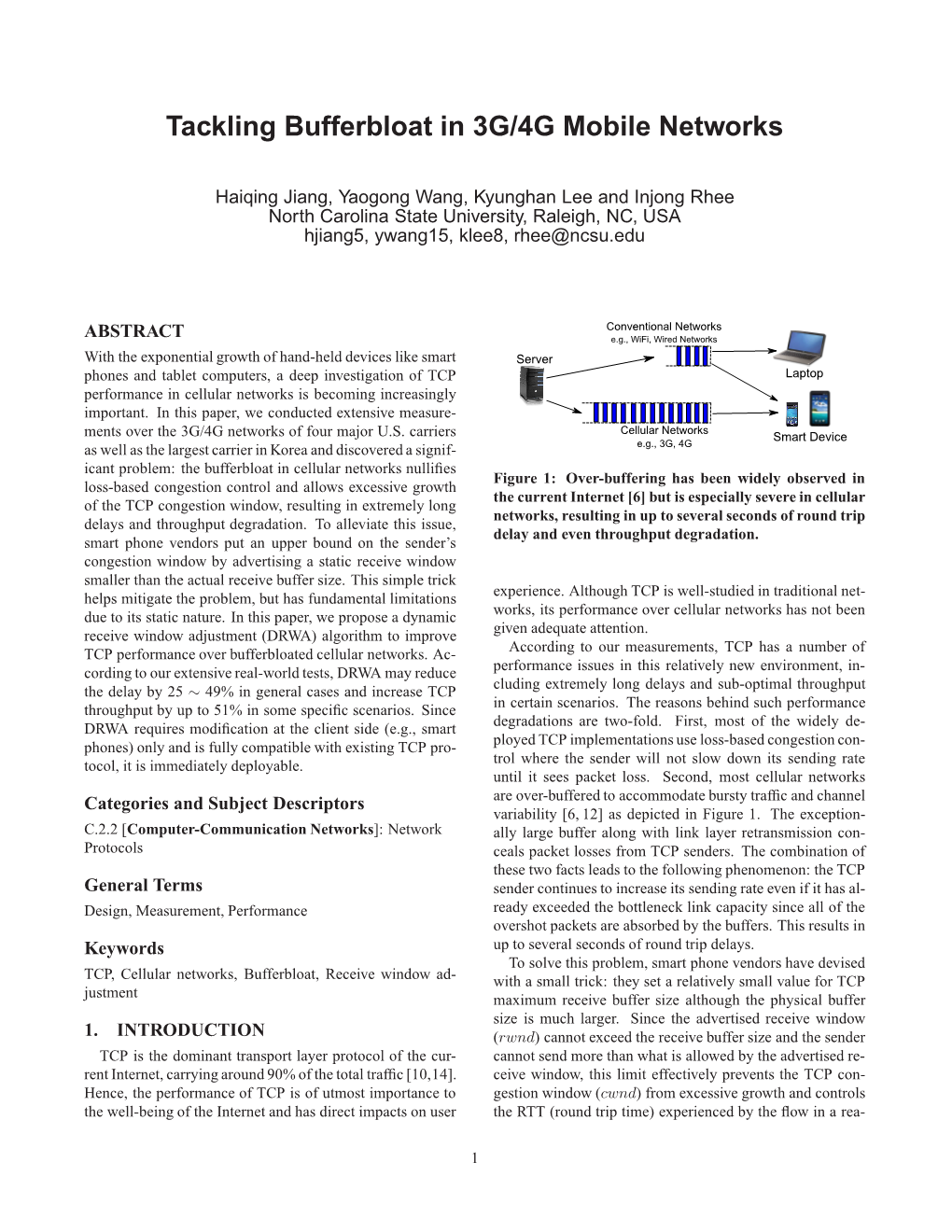 Tackling Bufferbloat in 3G/4G Mobile Networks