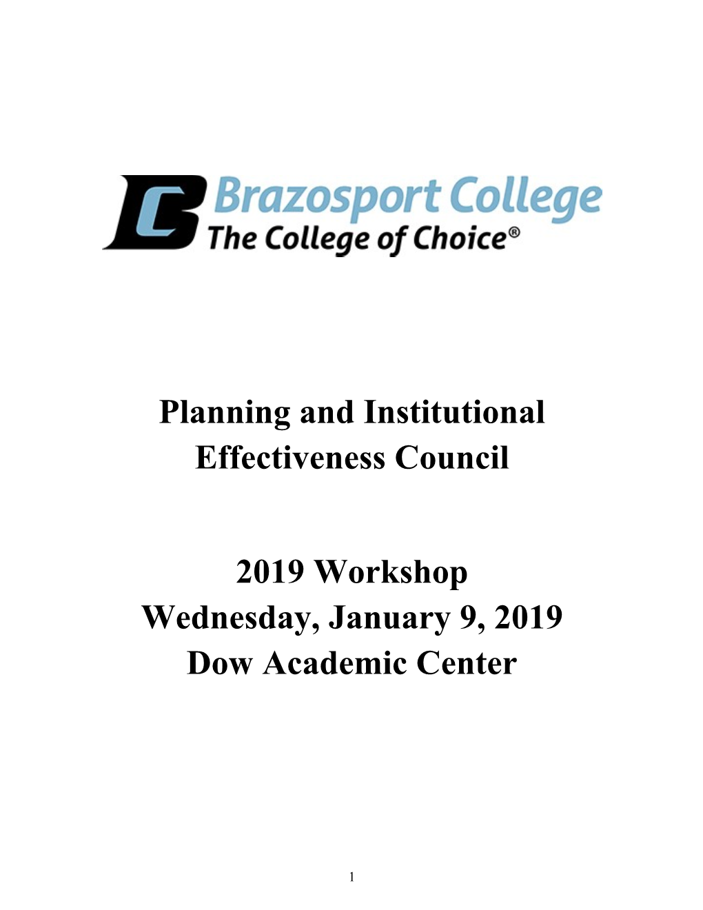 Planning and Institutional Effectiveness Council