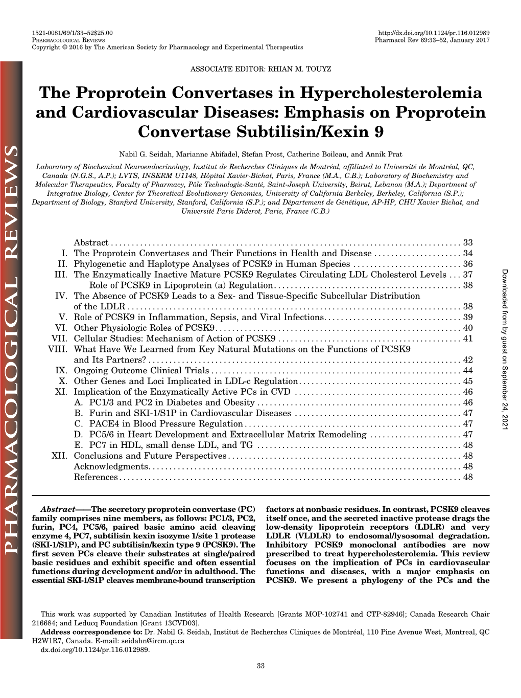 Emphasis on Proprotein Convertase Subtilisin/Kexin 9