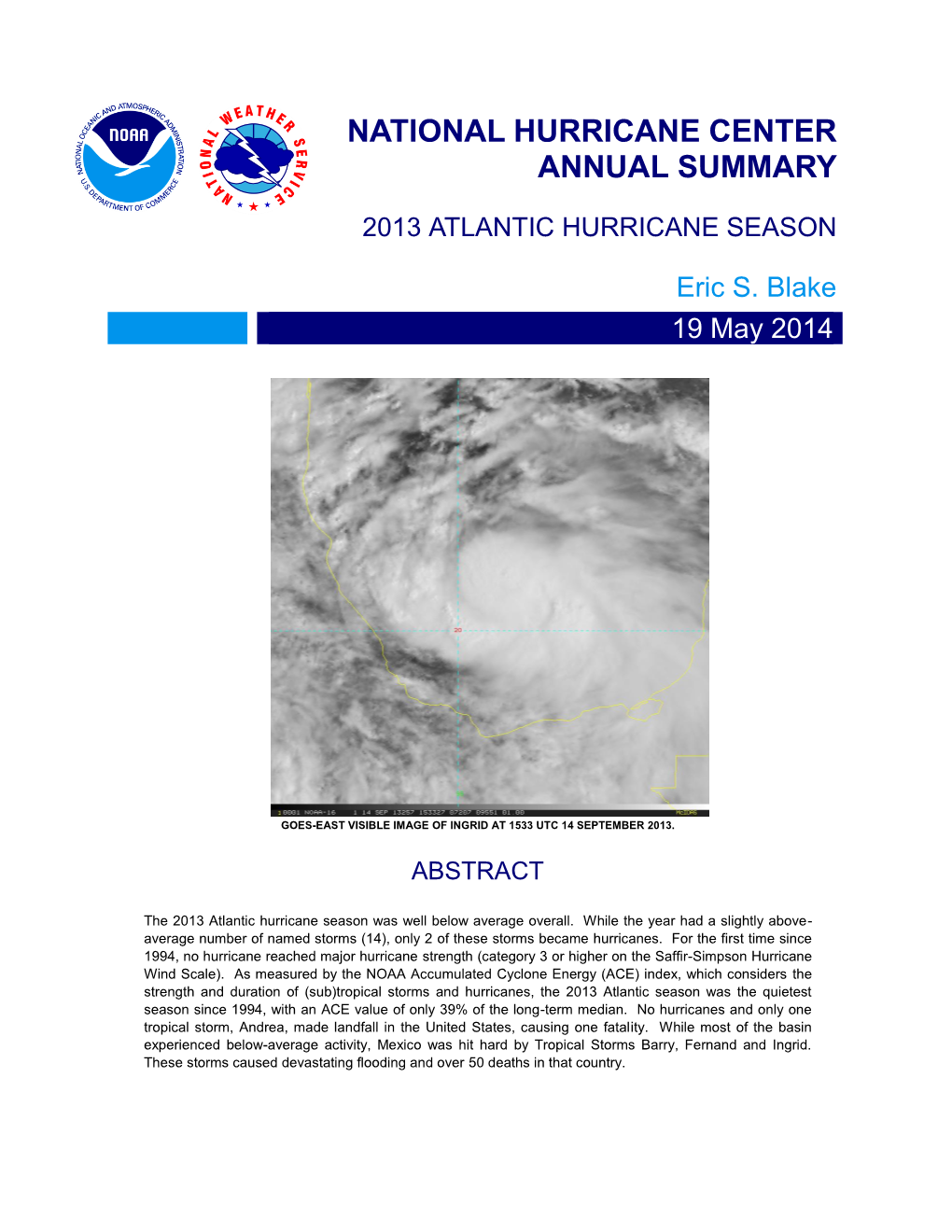 2013 Atlantic Hurricane Season