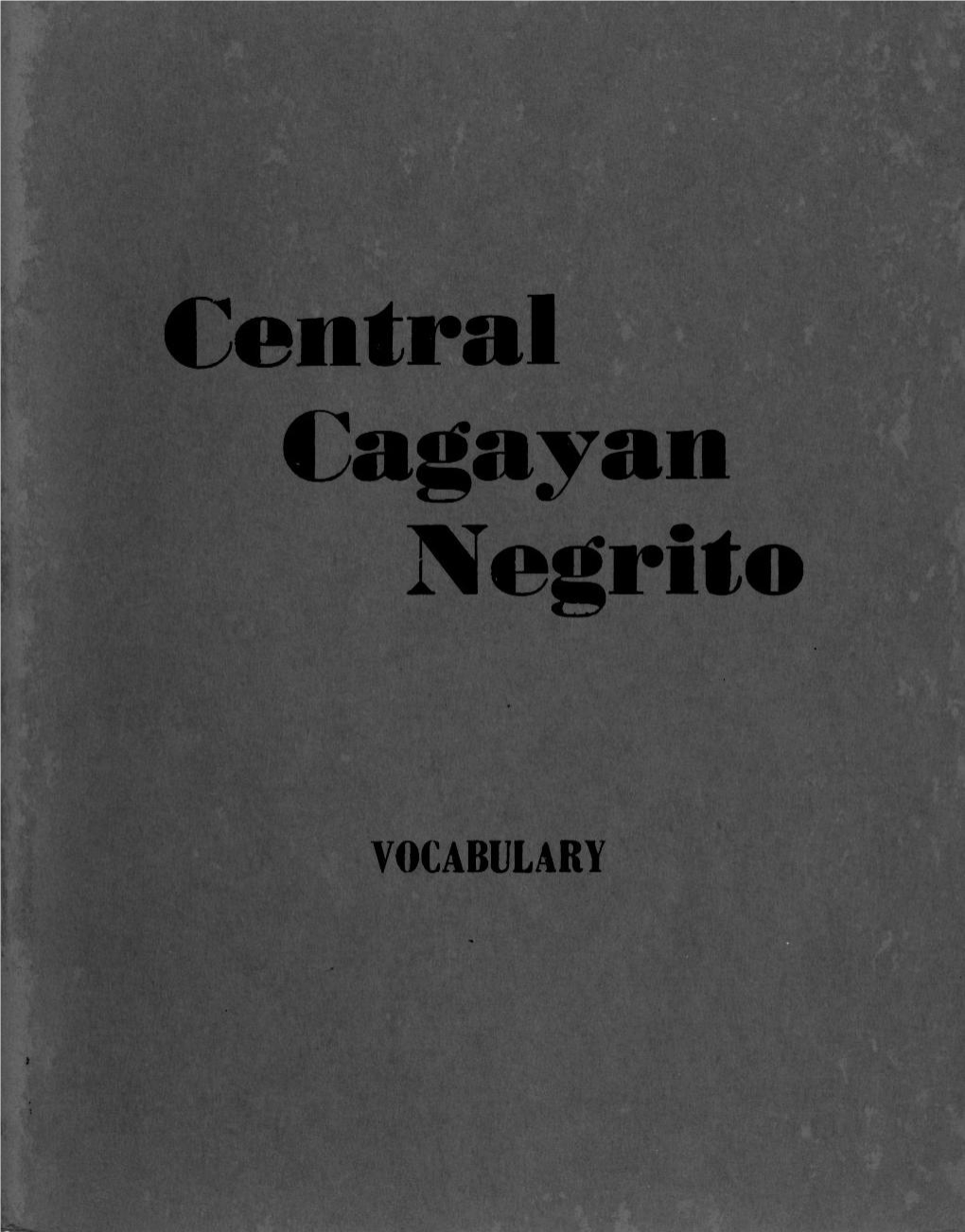 Central Cagayan Negrito