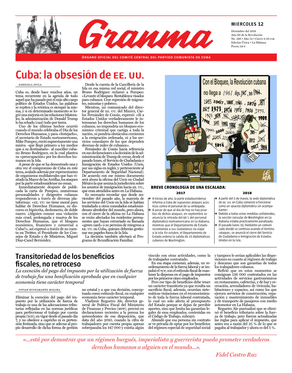 Cuba: La Obsesión De Ee. Uu