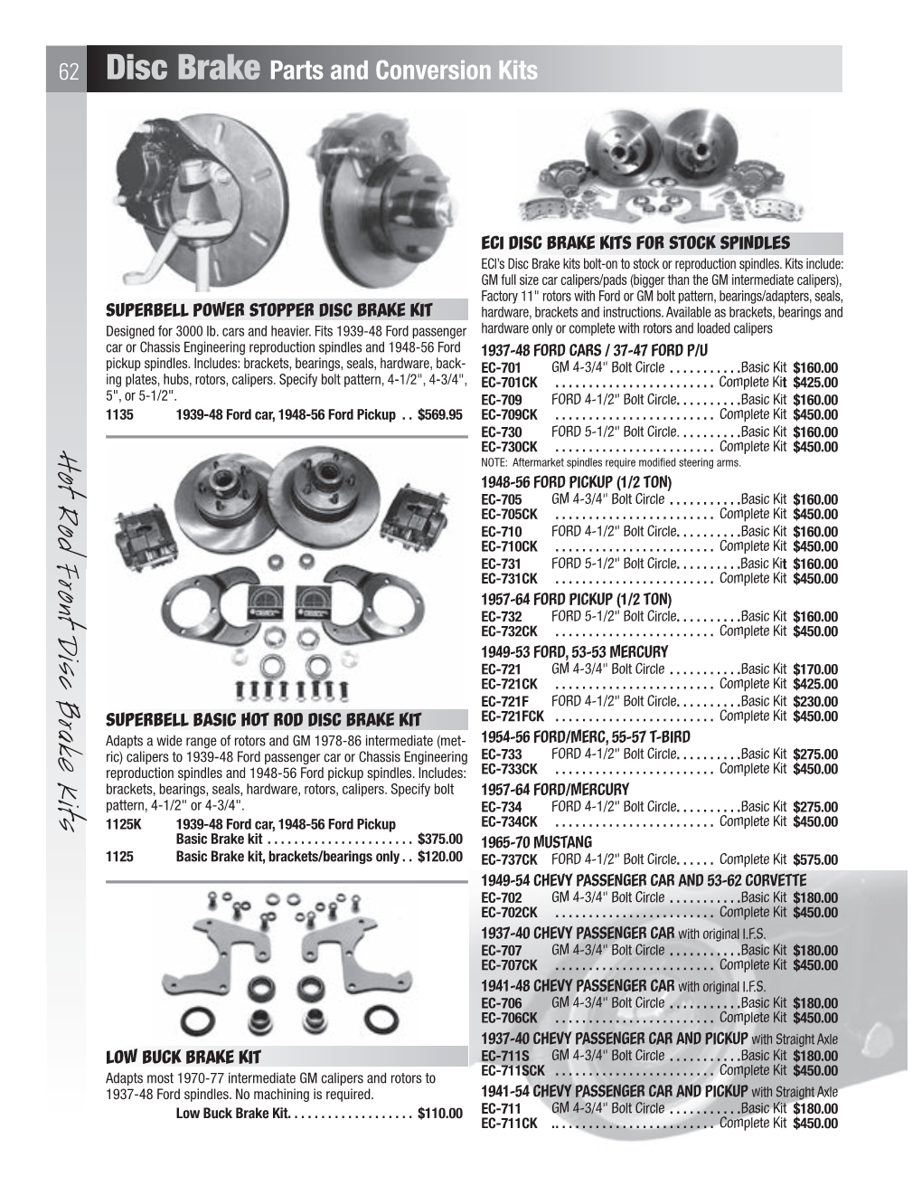 Hot Rod Front D Isc Brake Kits