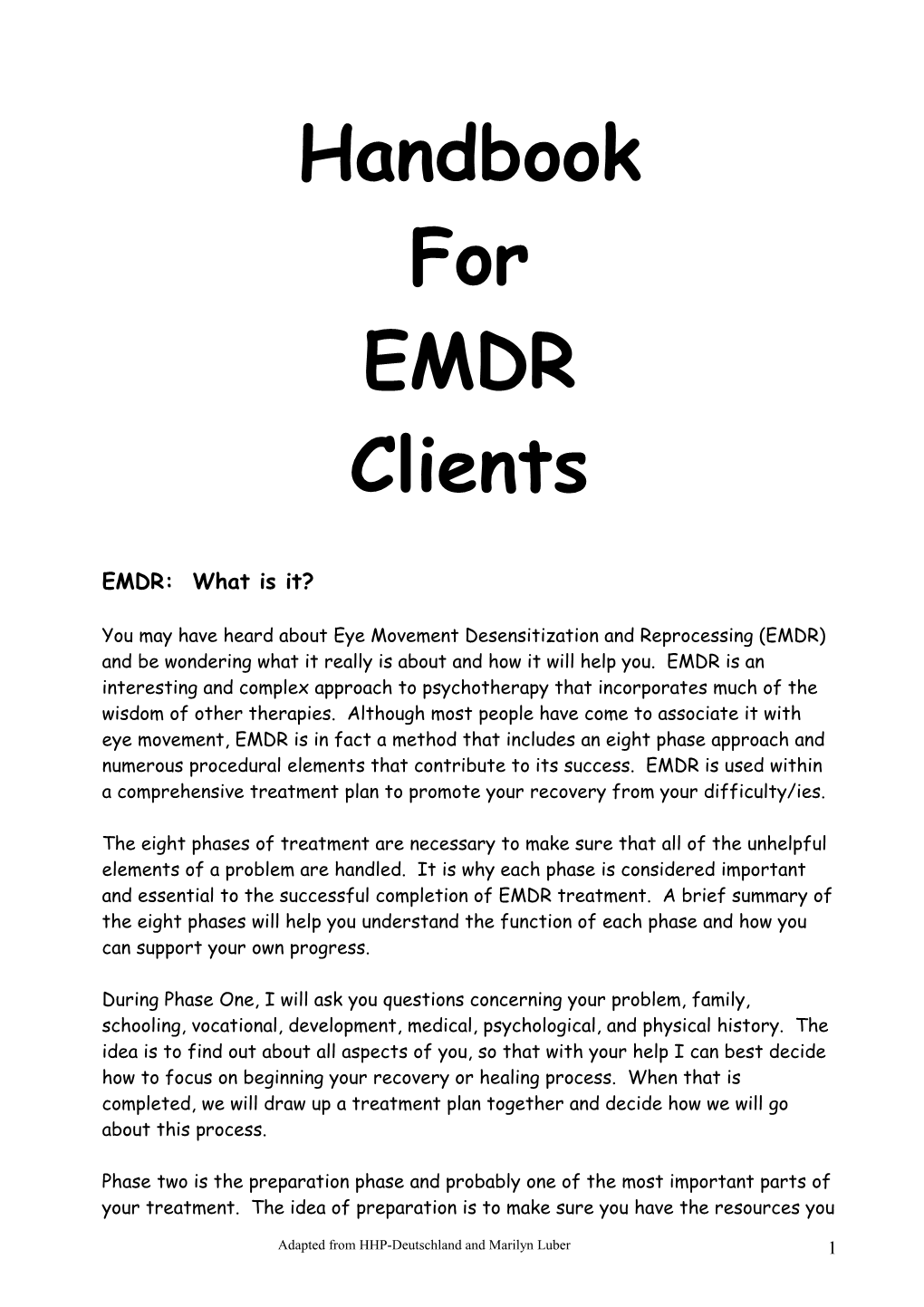 EMDR: What Is It?