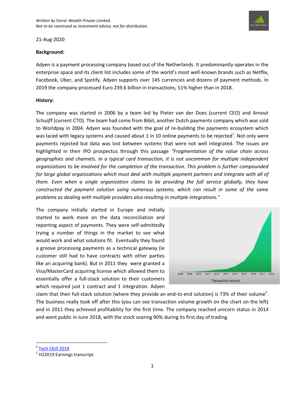 Adyen Is a Payment Processing Company Based out of the Netherlands. It Predominantly Operates in the E