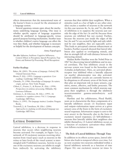 Lateral Inhibition Effects Demonstrate That the Maturational State of Neurons That Then Inhibit Their Neighbors