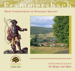Informationen Für Bürger Und Gäste Markt Frammersbach Im Naturpark