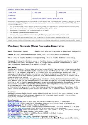 Woodberry Wetlands (Stoke Newington Reservoirs)