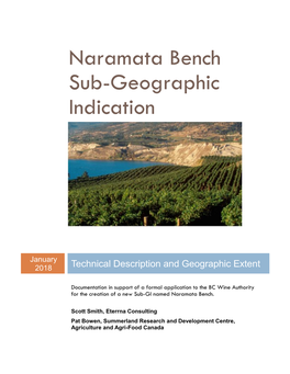 Technical Report for Naramata Bench Sub-GI