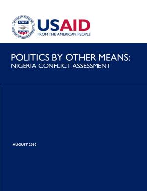 Politics by Other Means: Nigeria Conflict Assessment