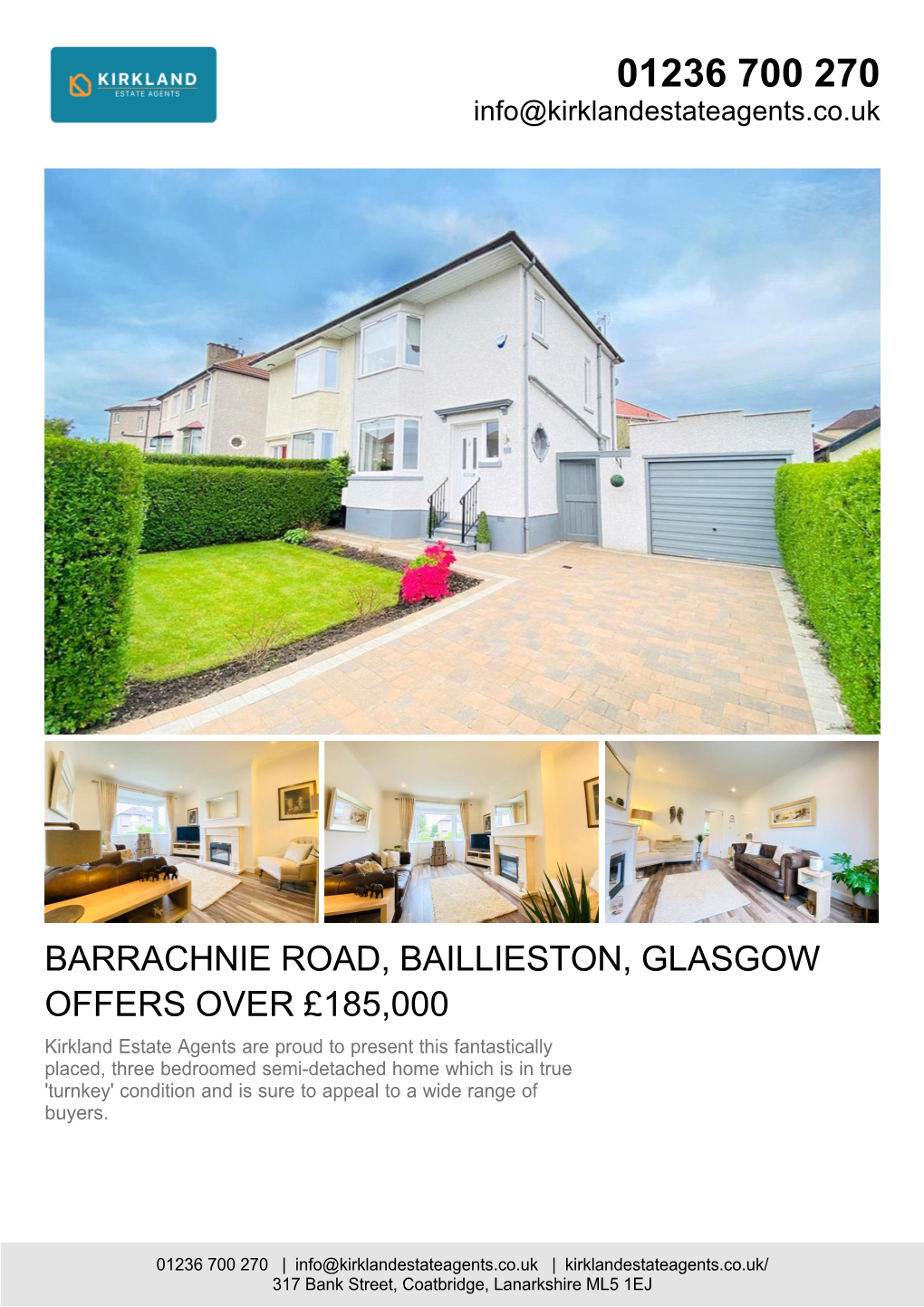 Offers Over £185,000 Barrachnie Road, Baillieston