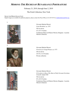 Moroni: the Riches of Renaissance Portraiture