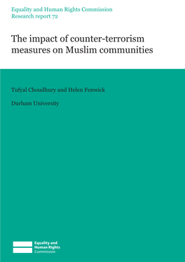 The Impact of Counter-Terrorism Measures on Muslim Communities