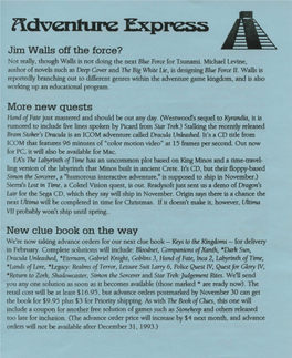 Jim Walls Off the Force? More New Quests New Clue Book on The