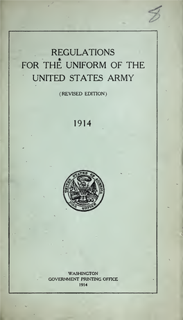 Regulations for the Uniform of the United States Army