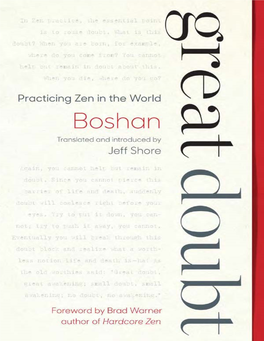 Practicing Zen in the World / Boshan ; Translated and Introduced by Jeff Shore