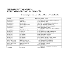 Estado De Santa Catarina Secretaria De Estado Da Educação