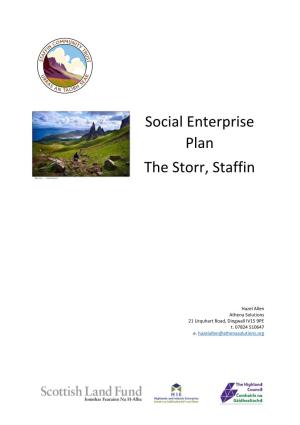 Social Enterprise Plan the Storr, Staffin