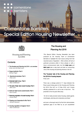 The Housing and Planning Act 2016 Contents
