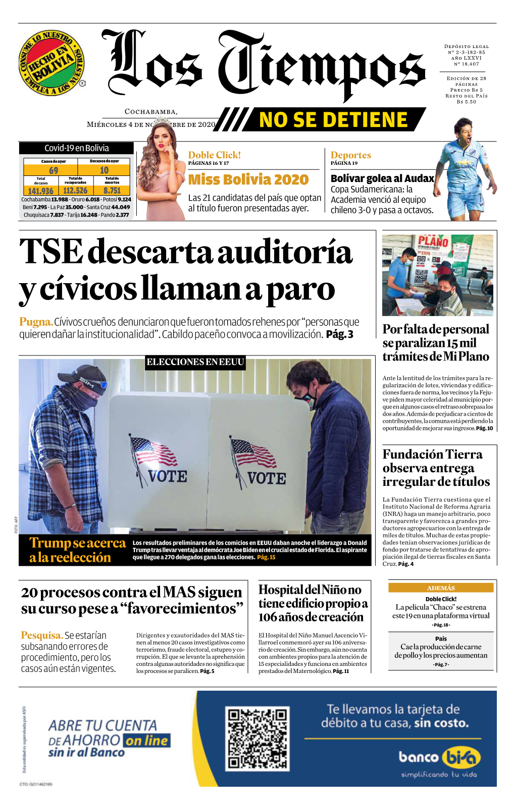 TSE Descarta Auditoría Y Cívicos Llaman a Paro