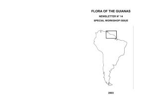 Flora of the Guianas Newsletter N° 14 Special Workshop Issue