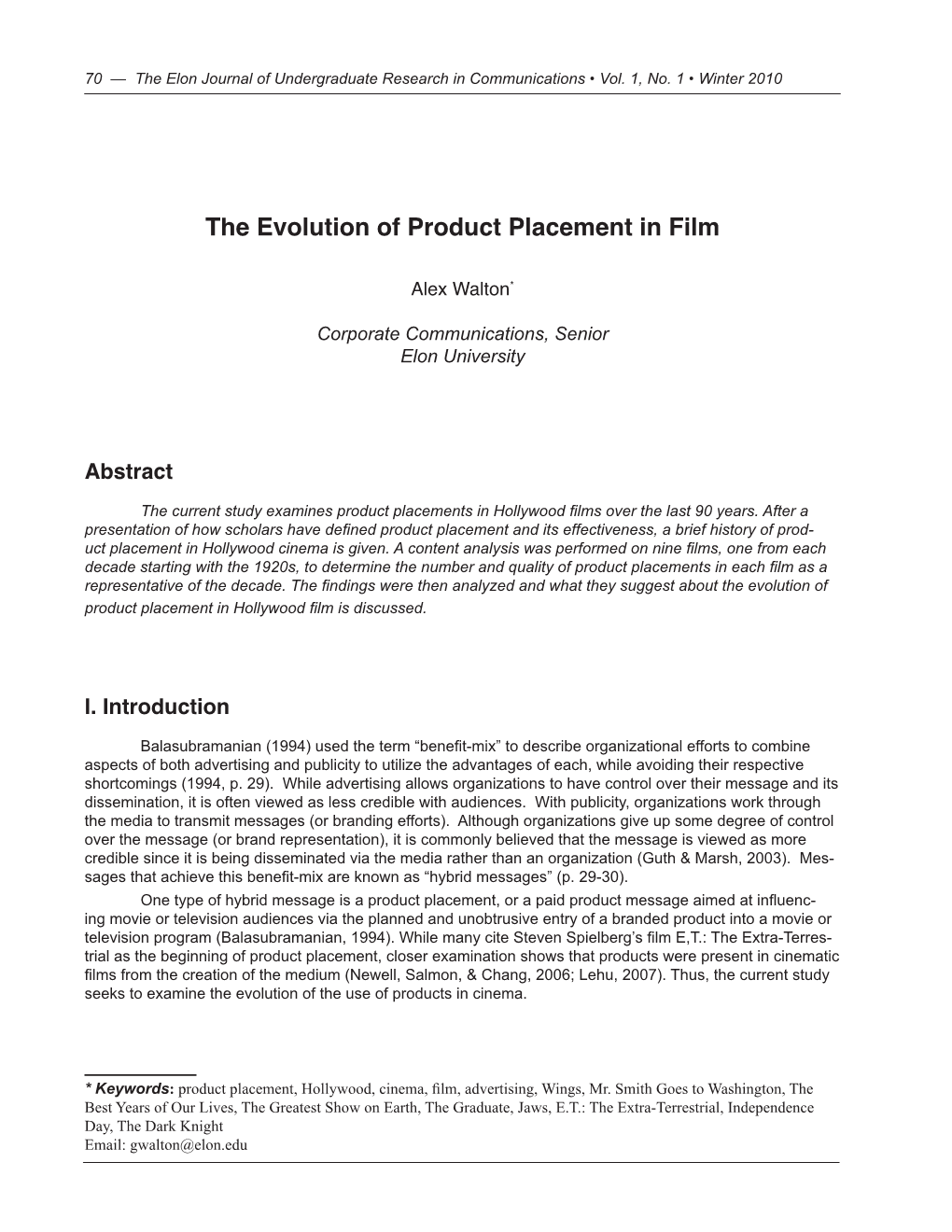 The Evolution of Product Placement in Film