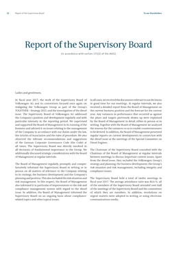 Report of the Supervisory Board to Our Shareholders