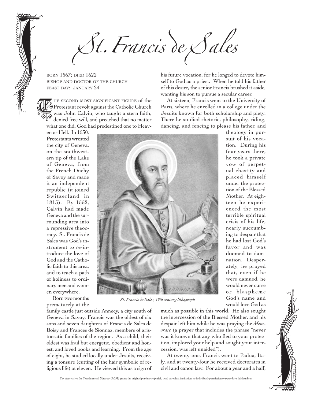 St. Francis De Sales