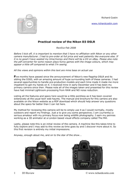 Nikon D3 Review