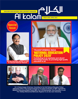 Al-Kalam Issue XXIX, April, 2021