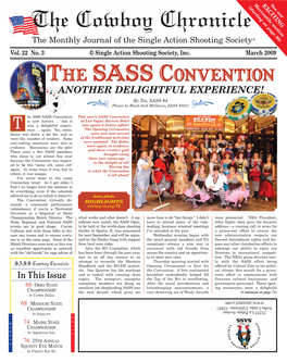 March 2009 the SASS CONVENTION ANOTHER DELIGHTFUL EXPERIENCE! by Tex, SASS #4