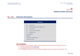 California Codes and Laws