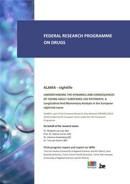 Federal Research Programme on Drugs