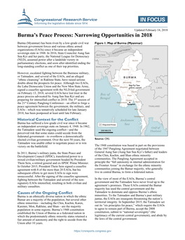 Burma's Peace Process: Narrowing Opportunities in 2018