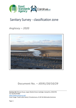 Sanitary Survey - Classification Zone