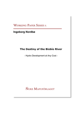 The Destiny of the Biobío River