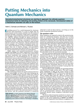 Putting Mechanics Into Quantum Mechanics