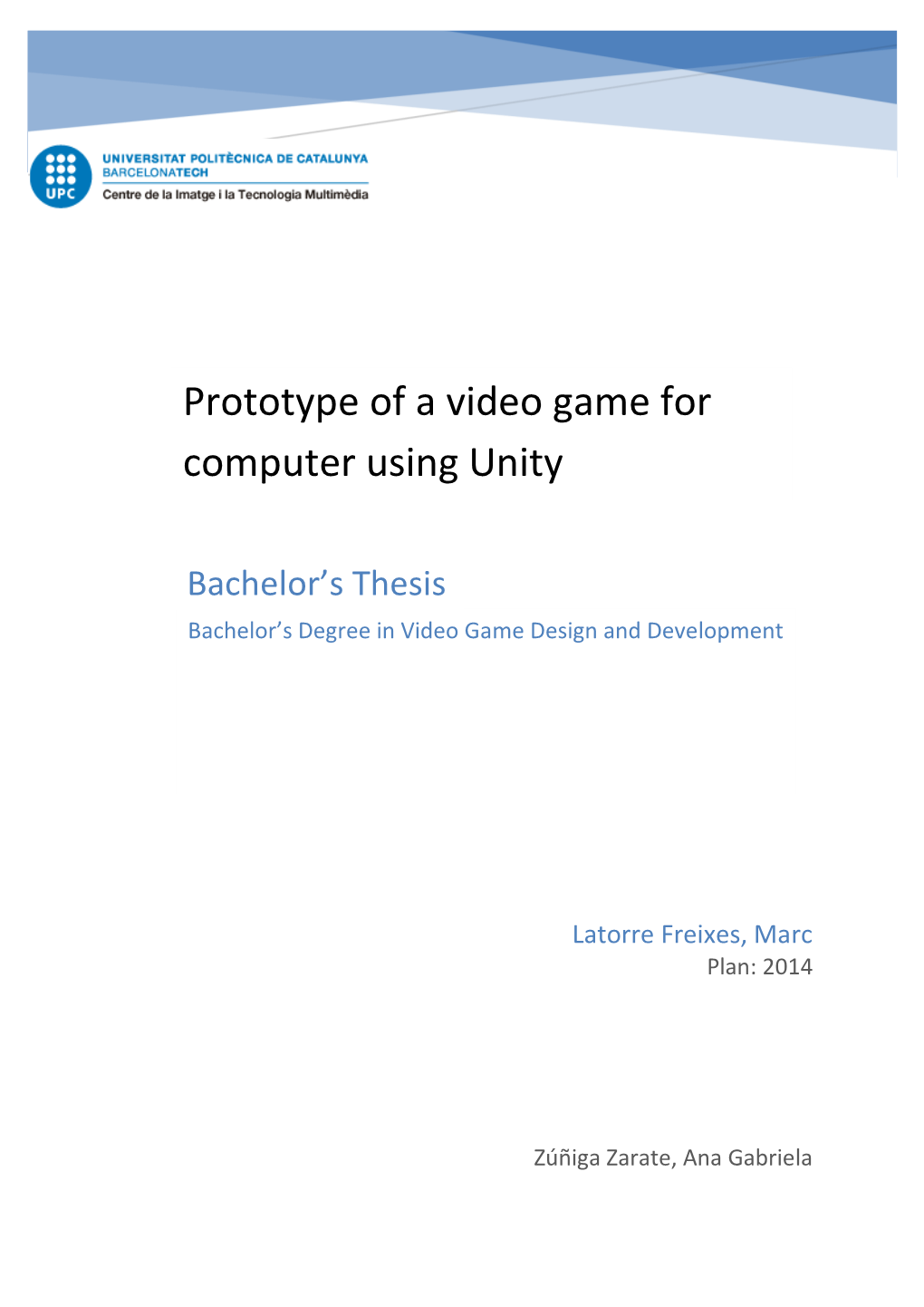 thesis of video games