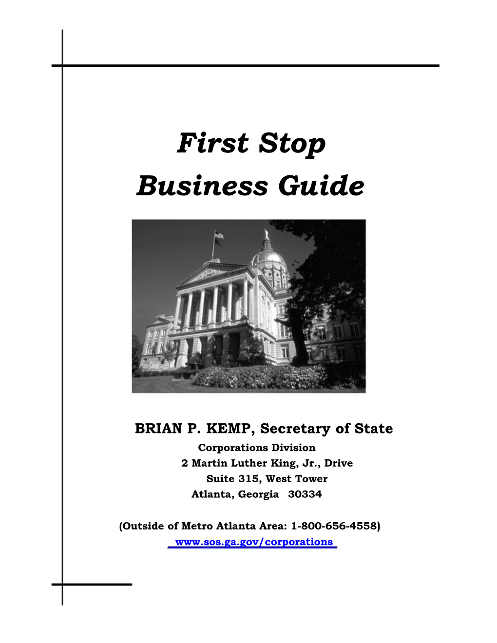 First Stop Business Guide