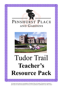 Tudor Trail Teacher's Resource Pack