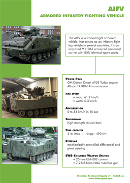 Armored Infantry Fighting Vehicle