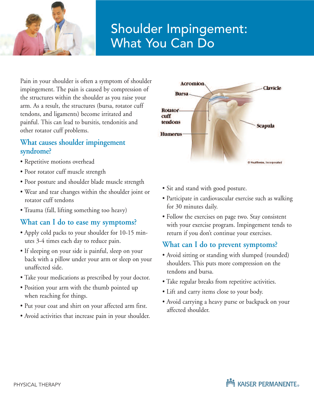 Shoulder Impingement: What You Can Do