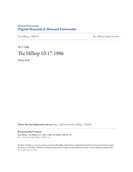 The Hilltop 10-17-1986