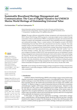 The Case of Digital Narrative for UNESCO Marine World Heritage of Outstanding Universal Value