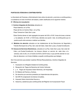 Directorio De Oficinas De Recaudación