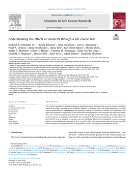 Understanding the Effects of Covid-19 Through a Life Course Lens