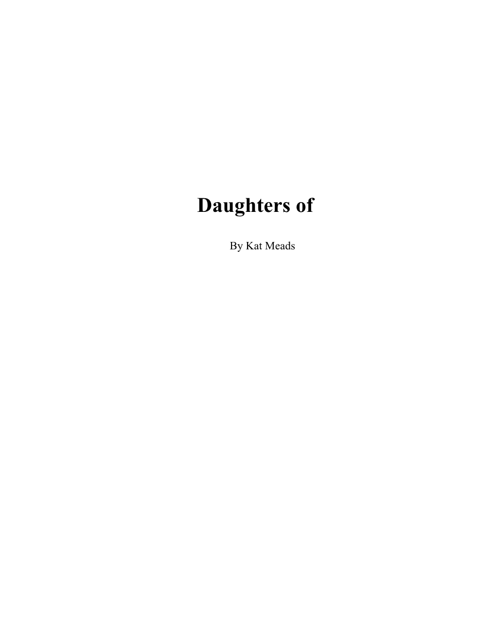 Daughters Of