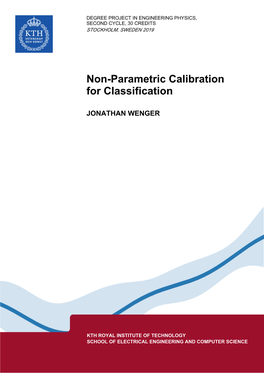 Non-Parametric Calibration for Classification