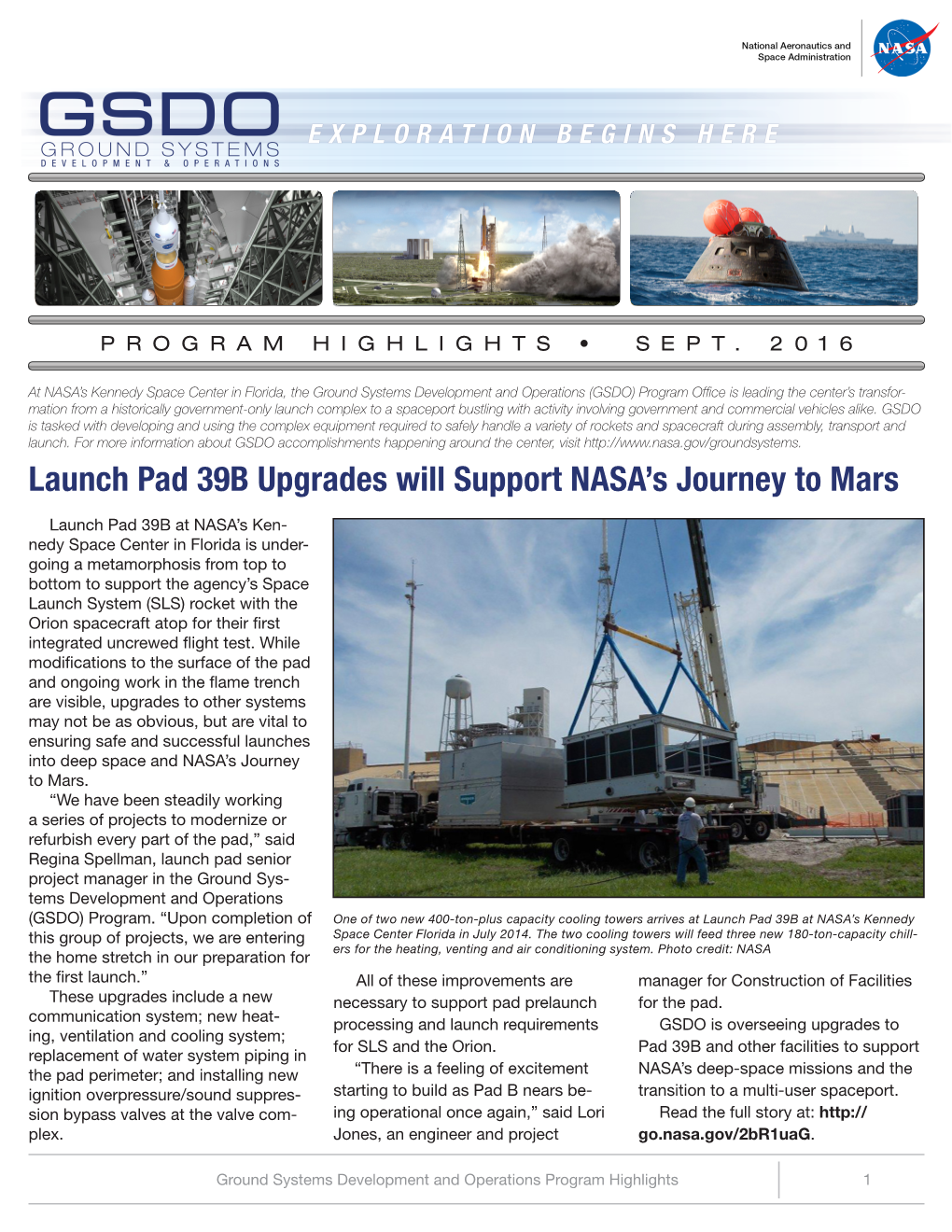 Launch Pad 39B Upgrades Will Support NASA's Journey to Mars